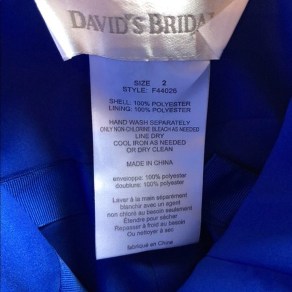 Strapless blue dress - Picture 5 of 5